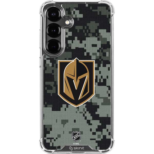 NHL Vegas Golden Knights Camo Galaxy S26 Clear Case