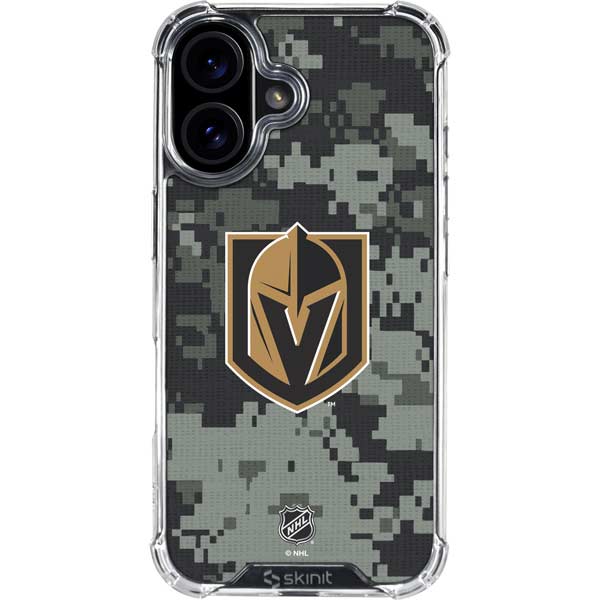 NHL Vegas Golden Knights Camo iPhone 17 Clear Case