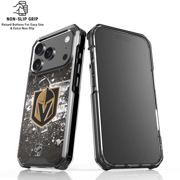 NHL Vegas Golden Knights Frozen iPhone 17 Pro Clear Case