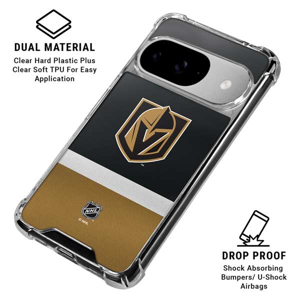 NHL Vegas Golden Knights Jersey Google Pixel 10 Clear Case