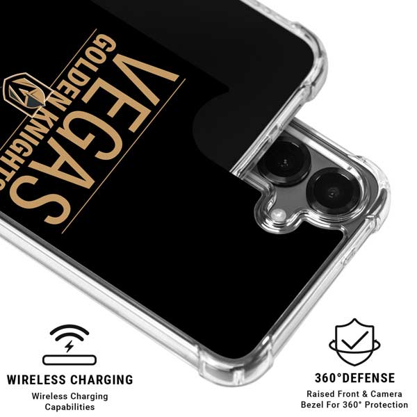 NHL Vegas Golden Knights Lineup Galaxy S26 Clear Case