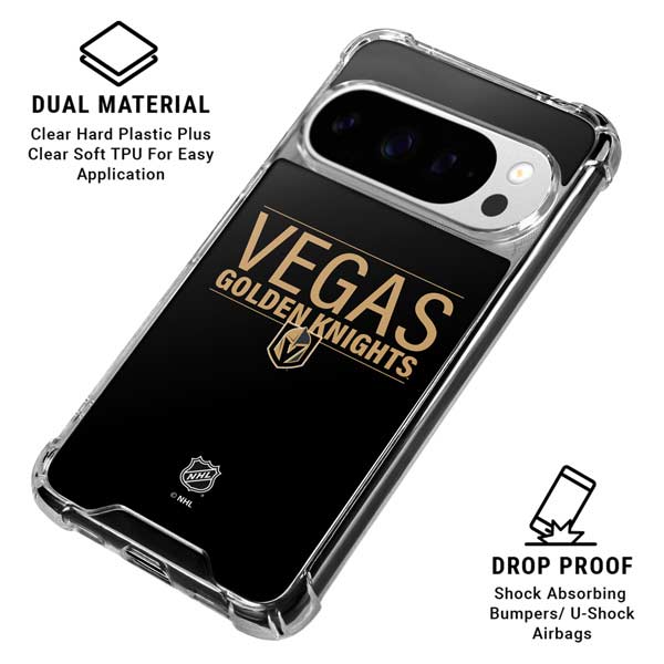 NHL Vegas Golden Knights Lineup Google Pixel 10 Pro XL Clear Case