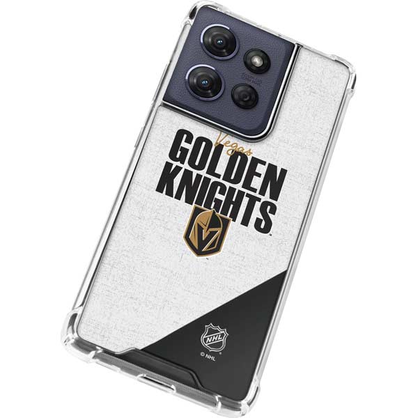 NHL Vegas Golden Knights Script Moto G 5G (2025) Clear Case