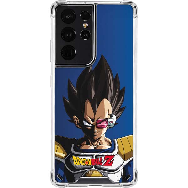 Dragon Ball Z Vegeta Portrait Galaxy S21 Ultra 5G Clear Case