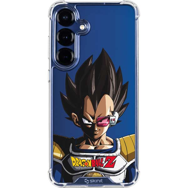 Dragon Ball Z Vegeta Portrait Galaxy S25 Plus Clear Case