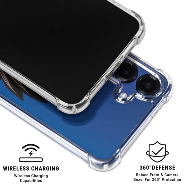Dragon Ball Z Vegeta Portrait Galaxy S25 Plus Clear Case