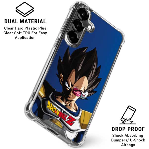 Dragon Ball Z Vegeta Portrait Galaxy S26 Plus Clear Case