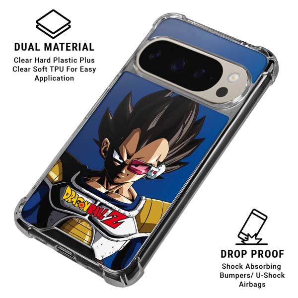 Dragon Ball Z Vegeta Portrait Google Pixel 9 Pro XL Clear Case