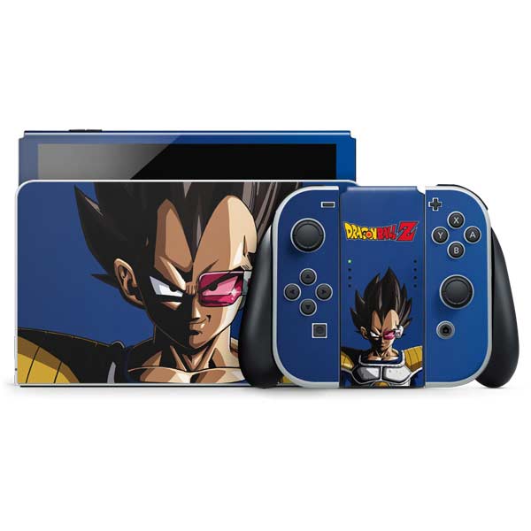Dragon Ball Z Vegeta Portrait Nintendo Switch OLED (2021) Skin