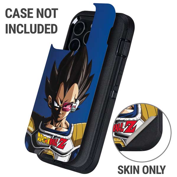 Dragon Ball Z Vegeta Portrait Otterbox Defender iPhone Skin