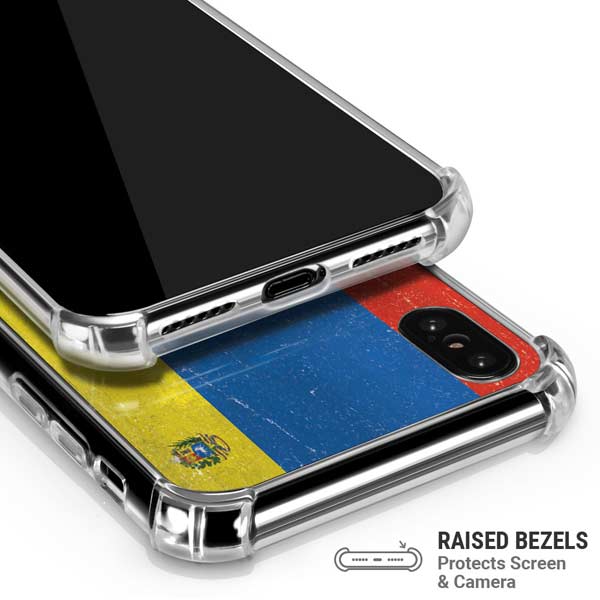 Venezuela Flag Distressed iPhone X/XS Clear Case