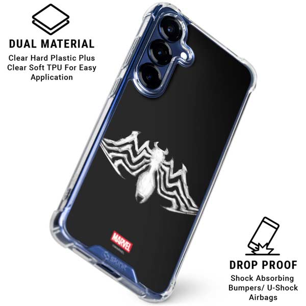 Marvel Venom Venom Logo Galaxy S25 Clear Case