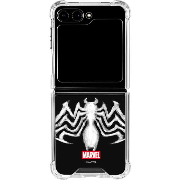 Marvel Venom Venom Logo Galaxy Z Flip5 5G Clear Case