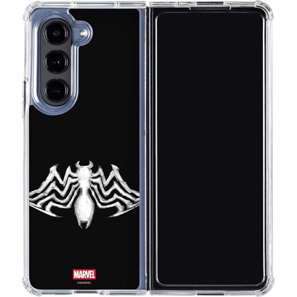 Marvel Venom Venom Logo Galaxy Z Fold5 5G Clear Case