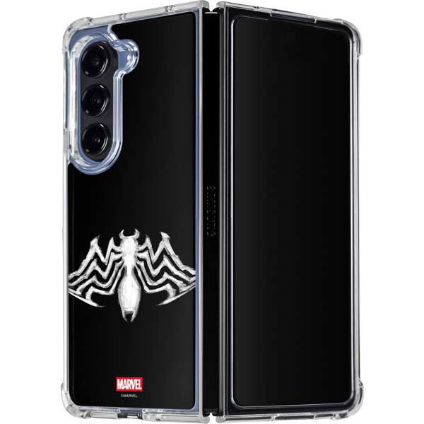 Marvel Venom Venom Logo Galaxy Z Fold5 5G Clear Case
