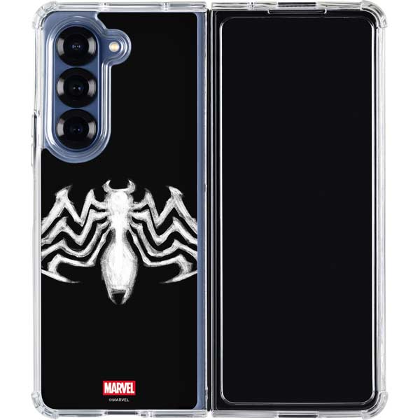 Marvel Venom Venom Logo Galaxy Z Fold7 Clear Case