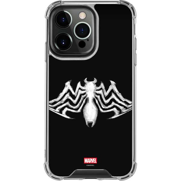 Marvel Venom Venom Logo iPhone 14 Pro Clear Case