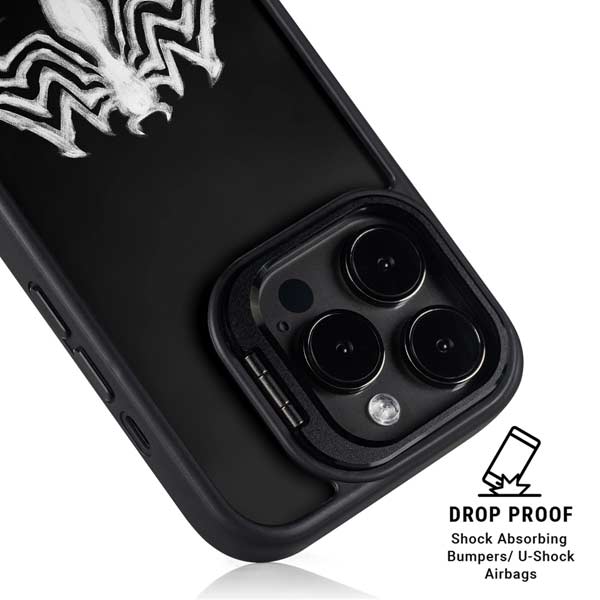 Marvel Venom Venom Logo iPhone 15 Pro Kickstand Case