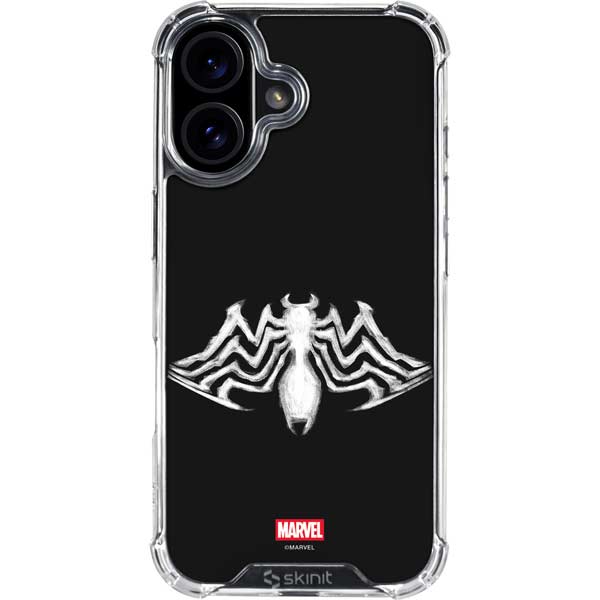 Marvel Venom Venom Logo iPhone 16 Plus Clear Case
