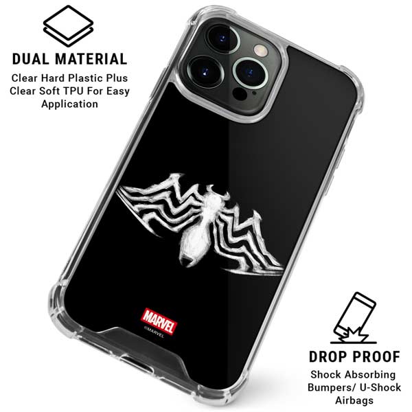 Marvel Venom Venom Logo iPhone 16 Pro Max Clear Case