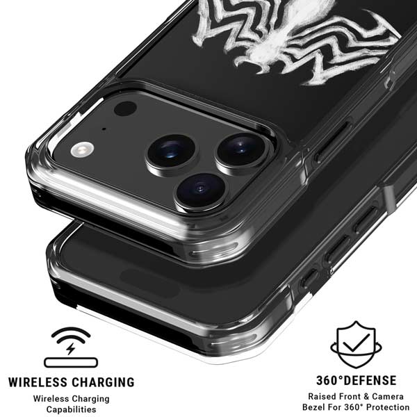 Marvel Venom Venom Logo iPhone 17 Pro Clear Case