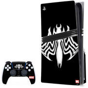 Marvel Venom Venom Logo PS5 Pro Disk Bundle  Skin