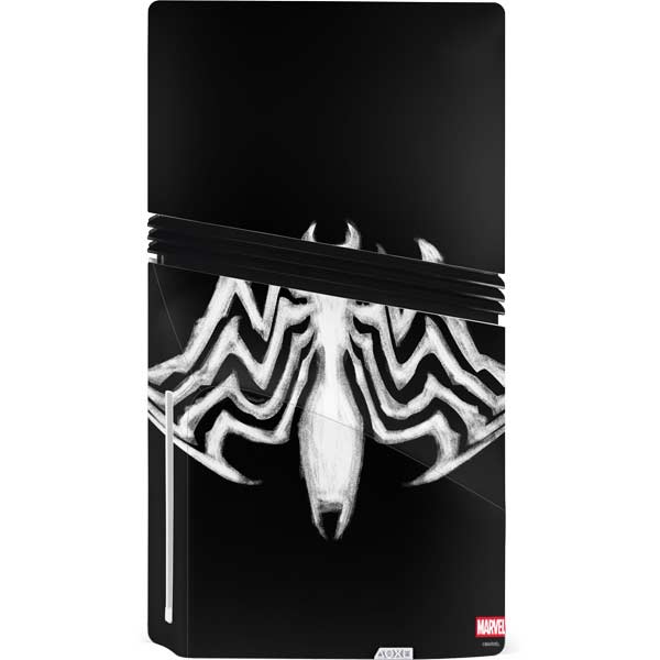 Marvel Venom Venom Logo PS5 Pro Disk Bundle  Skin