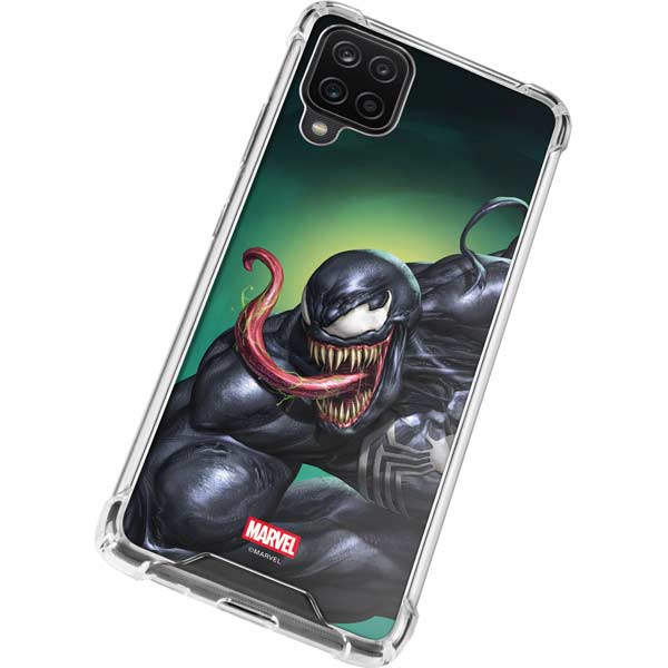 Marvel Venom Symbiote Galaxy A12 Clear Case