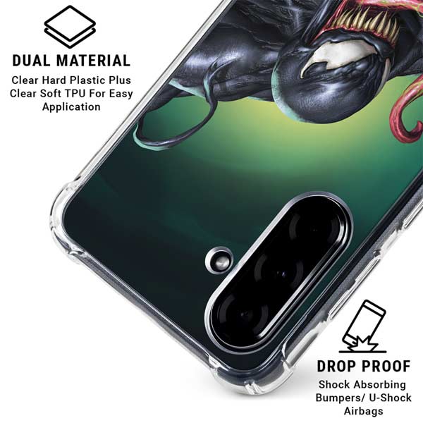 Marvel Venom Symbiote Galaxy A36 5G Clear Case