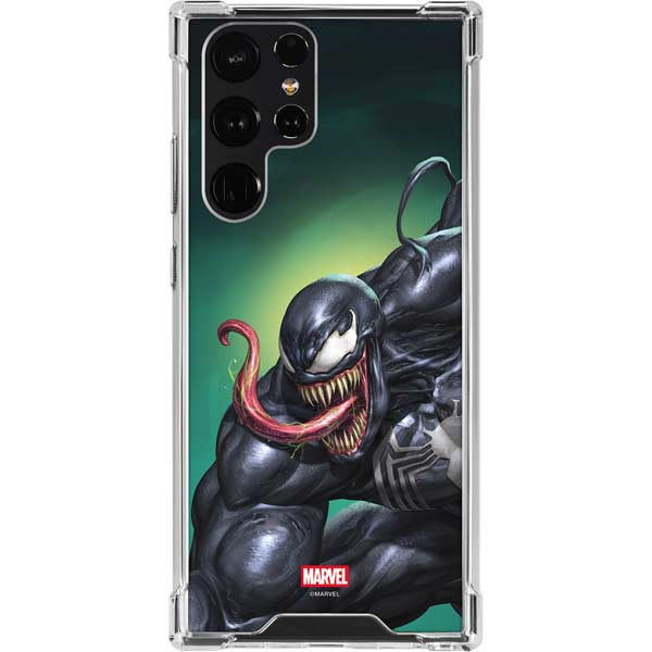 Marvel Venom Symbiote Galaxy S22 Ultra Clear Case