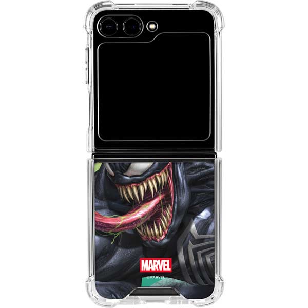 Marvel Venom Symbiote Galaxy Z Flip5 5G Clear Case