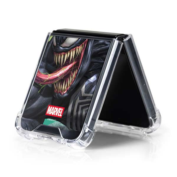 Marvel Venom Symbiote Galaxy Z Flip5 5G Clear Case