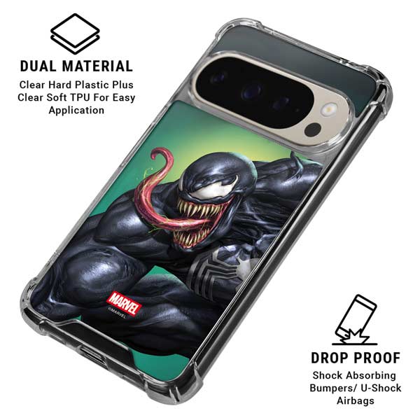Marvel Venom Symbiote Google Pixel 9/9 Pro Clear Case