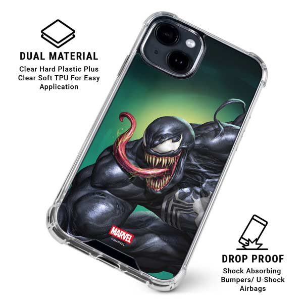 Marvel Venom Symbiote iPhone 15 Plus Clear Case