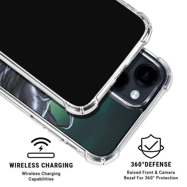 Marvel Venom Symbiote iPhone 15 Plus Clear Case