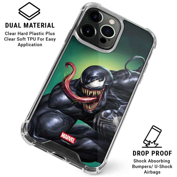 Marvel Venom Symbiote iPhone 15 Pro Clear Case