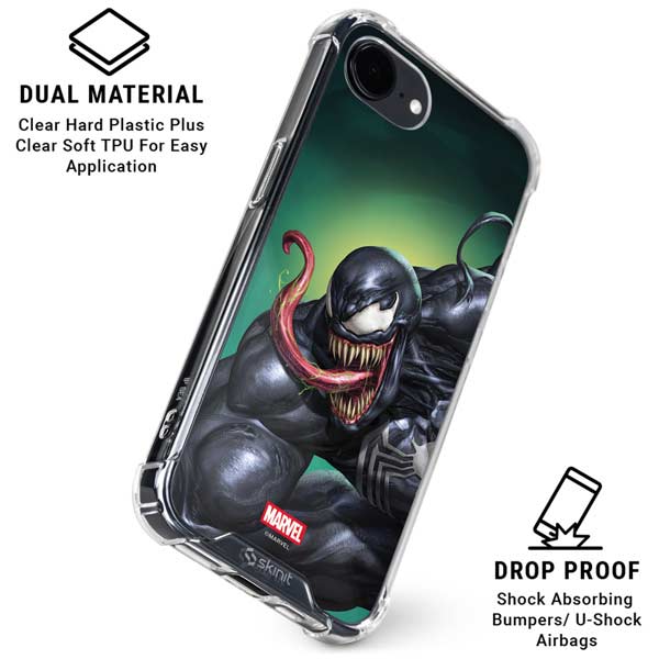 Marvel Venom Symbiote iPhone 16e Clear Case