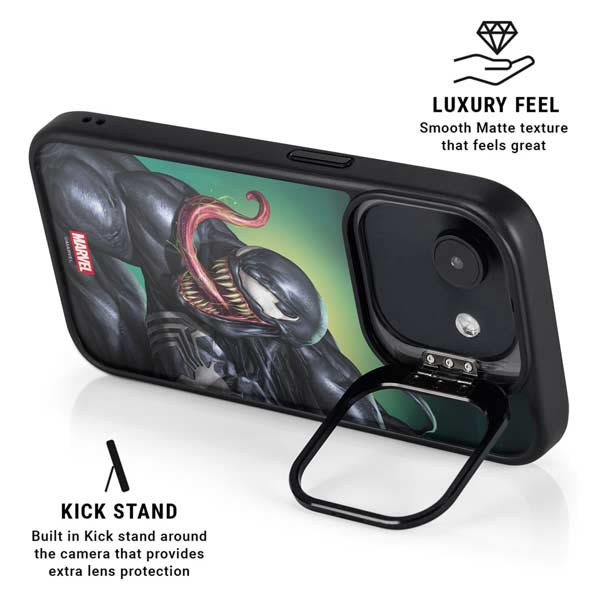 Marvel Venom Symbiote iPhone 16e Kickstand Case