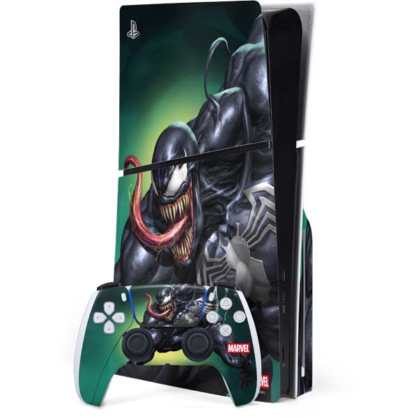 Marvel Venom Symbiote PS5 Slim Disk Bundle Skin