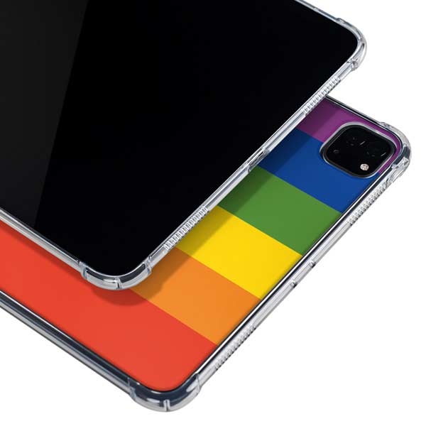 Vertical Rainbow Flag iPad Pro 11in (2024) Clear Case