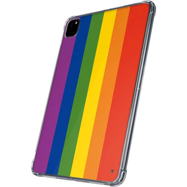 Vertical Rainbow Flag iPad Pro 11in (2024) Clear Case