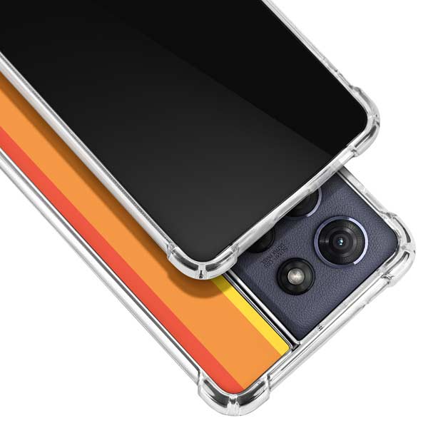 Vertical Rainbow Flag Moto G 5G (2025) Clear Case