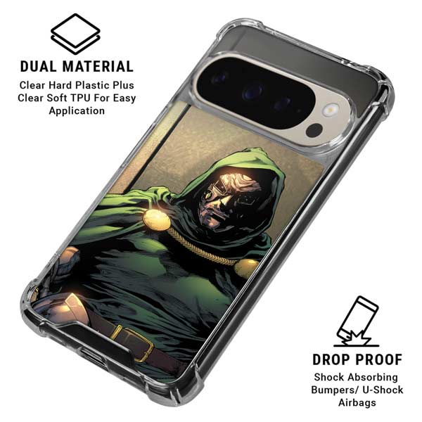 Marvel Dr. Doom Doctor Victor Von Doom Google Pixel 9 Pro XL Clear Case
