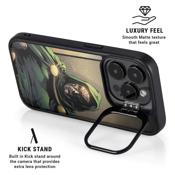 Marvel Dr. Doom Doctor Victor Von Doom iPhone 14 Pro Kickstand Case