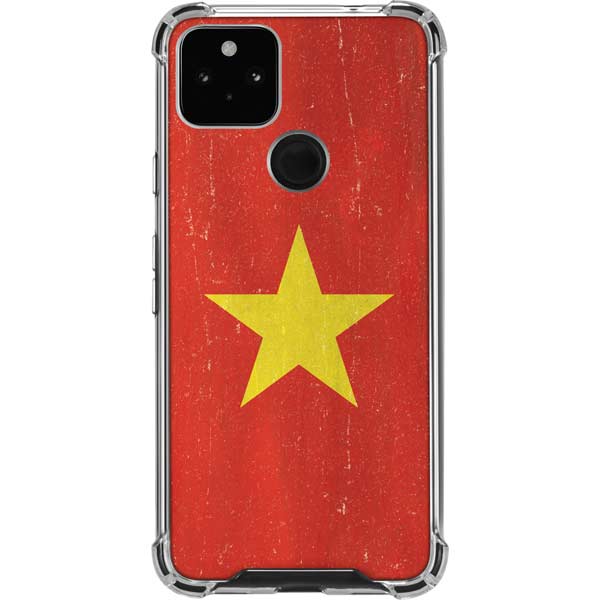 Vietnam Flag Distressed Pixel Cases