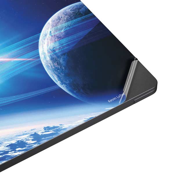View of a Planet as it Looms in Close Orbit and with Rings Surface Laptop 7 15in Skin