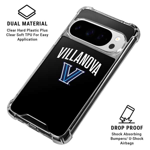 Villanova University V Black Google Pixel 10 Pro XL Clear Case