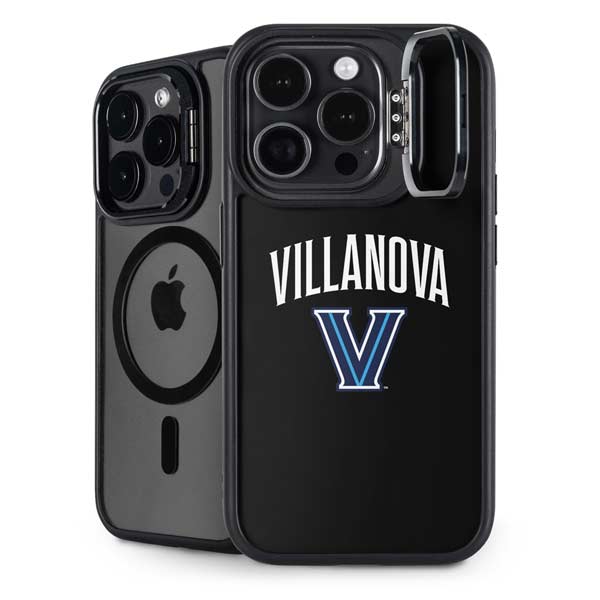 Villanova University V Black iPhone 14 Pro Kickstand Case