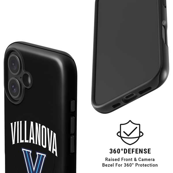 Villanova University V Black iPhone 16 Magsafe Impact Case