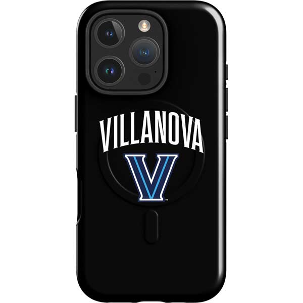 Villanova University V Black iPhone 16 Pro Magsafe Impact Case